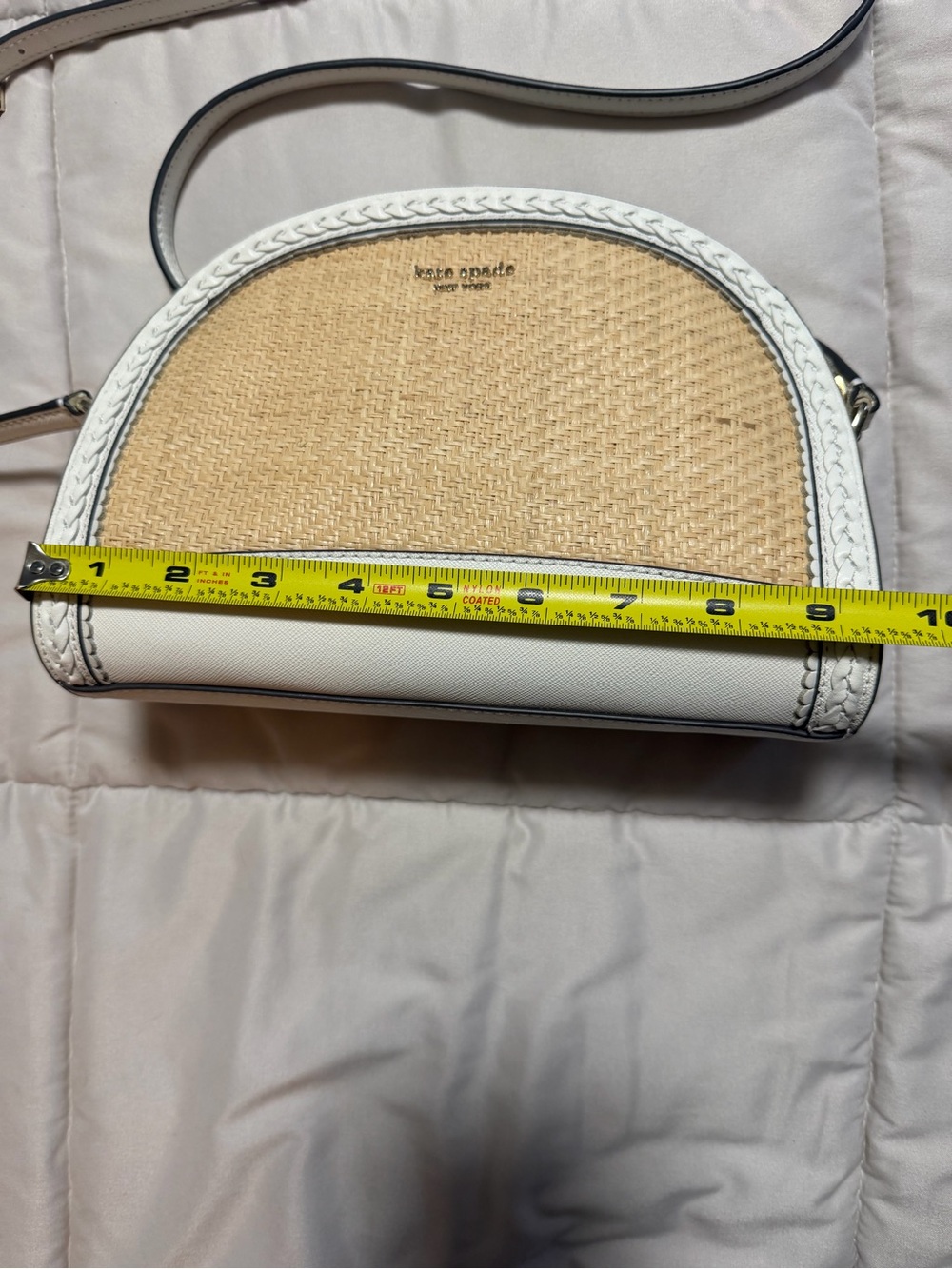 Kate Spade New York Reiley Straw Dome Crossbody Bag - Picture 12 of 13